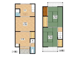 滋賀県野洲市北野1丁目【一戸建】の間取り