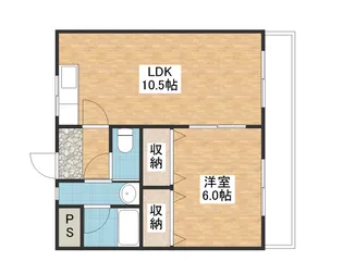 ポレールさかえ【3階】の間取り