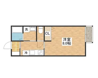 CAラ・フォート【205-A号室】の間取り