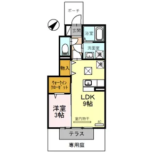 セジュールローズコート【1階】の間取り