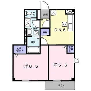 オリーヴハウスA【1階】の間取り