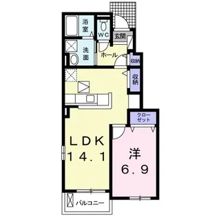 Viola壱番館【1階】の間取り