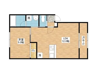 Luz Ov ルースオーヴ【2階】の間取り