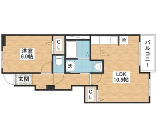 リアン メゾン【1階】の間取り