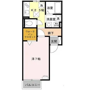 サンライズ堅田【1階】の間取り