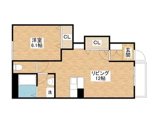アプリーレ【1階】の間取り