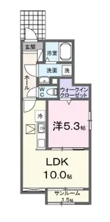 DK エステート 守山【1階】の間取り