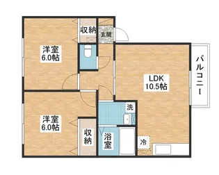 コーポミズホ【2階】の間取り
