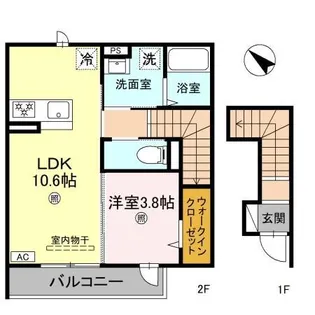 滋賀県守山市吉身3丁目【アパート】の間取り