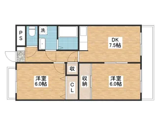 ルミエールⅡ【2階】の間取り