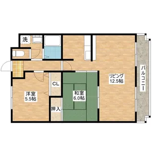 シャトーアルバⅡ【2階】の間取り