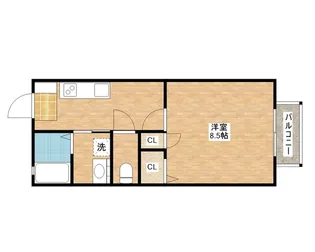 カーサフェリス【2階】の間取り