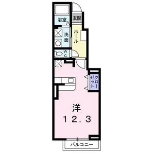 カーサフィオーレ【1階】の間取り