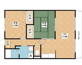 RIVER ANNE RENA【1階】の間取り