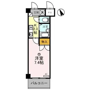 レイクヴュー堅田【5階】の間取り