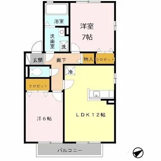 リビングタウン堅田 C棟【1階】の間取り