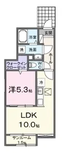 DK エステート 守山【1階】の間取り