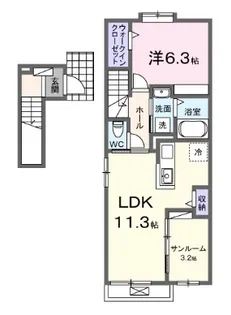 DK エステート 守山【2階】の間取り