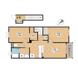 ブローテ【2階】の間取り