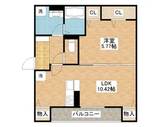 ヴェルクレール【3階】の間取り