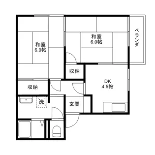 フレグランスヤス【2階】の間取り