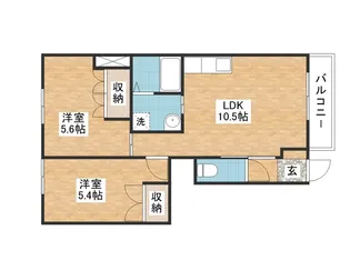 マミーユⅡ【1階】の間取り
