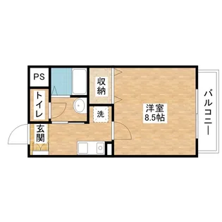 ドーミトゥリィ久野部【5階】の間取り