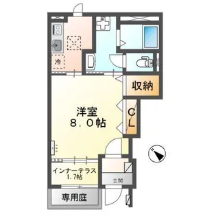 フリージアR【1階】の間取り