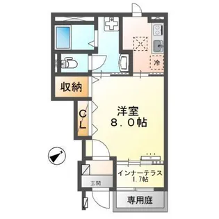 フリージアR【1階】の間取り