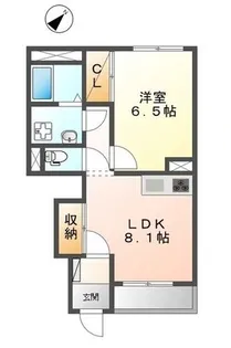 グレースほしか【1階】の間取り