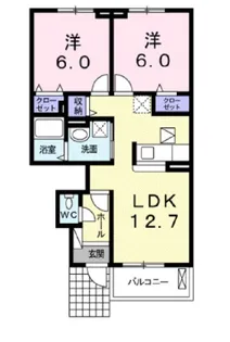 グリエラⅢ番館【1階】の間取り