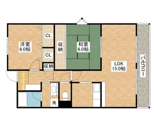 フローラ藤【2階】の間取り