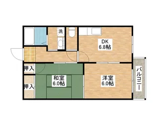 フレグランスヤス【1階】の間取り