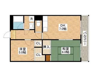 ベルエーヌⅡ【3階】の間取り