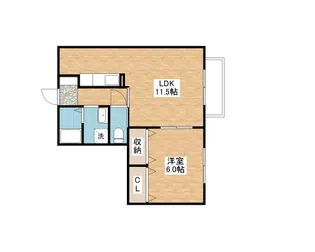 ベルコート木ノ座【1階】の間取り
