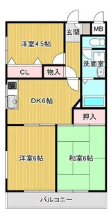 ヴィハーラ仲本【4階】の間取り