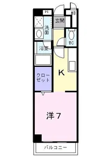 エレガンシア金剛【1階】の間取り