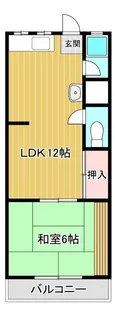 木下ハイツ【206号室】の間取り
