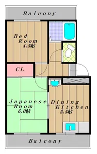 末広マンション【3階】の間取り