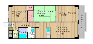 ヴィラ・デル・ソル【302号室】の間取り
