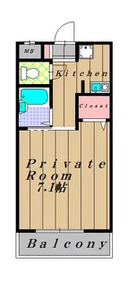 メゾンフェアリー【105号室】の間取り