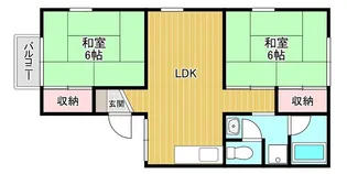 シャトードイワネJ号館【1階】の間取り
