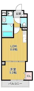 ラモーナ半田【3階】の間取り