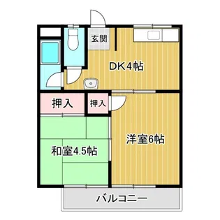 鳴尾ハイツ【D-11号室】の間取り