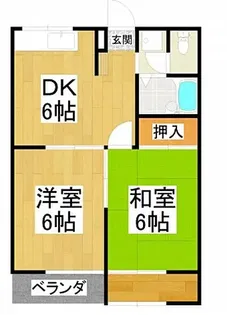 エステートピアKAZU【1階】の間取り