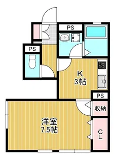 ボナール B【201号室】の間取り