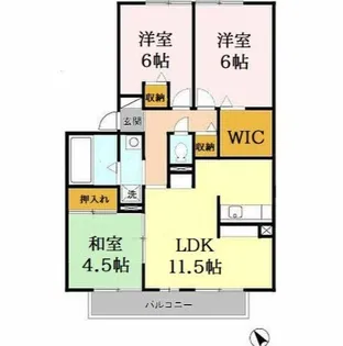 フレマリール東山【203号室】の間取り