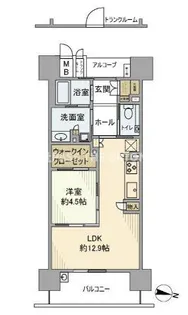サンフォーリーフタウン桜ノ宮【6階】の間取り