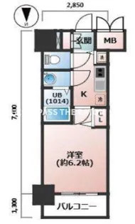 プレサンス扇町駅前【12階】の間取り