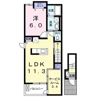 グランルーチェ【2階】の間取り